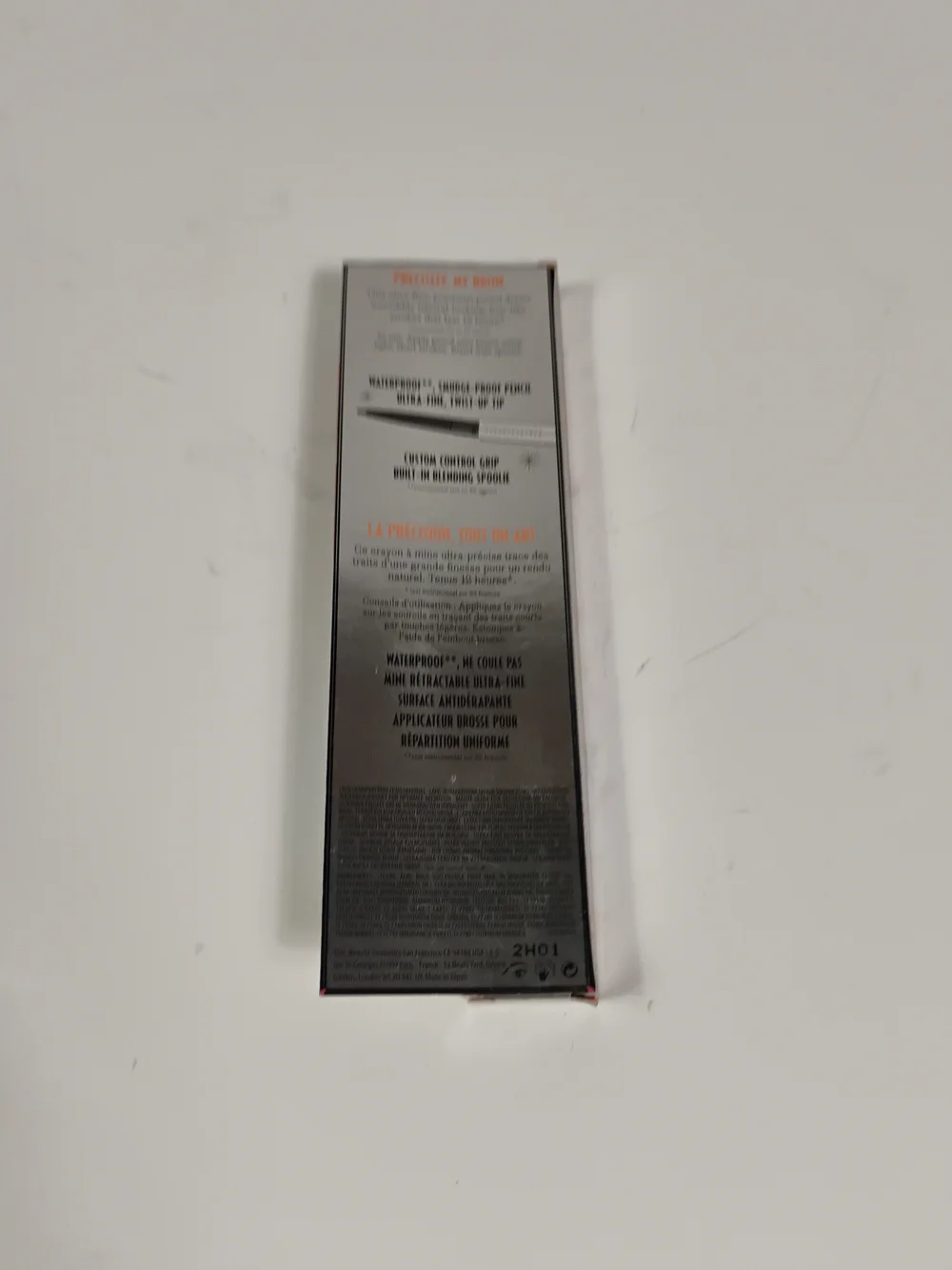 Product packaging of brow pencil